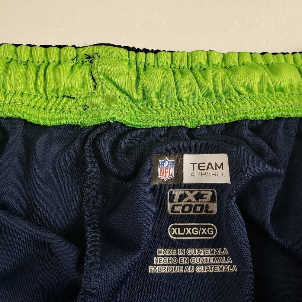 Seattle Seahawks Mesh Short  Mens XL Blue NFL Team Apparel Football TX3 Cool - Picture 12 of 12